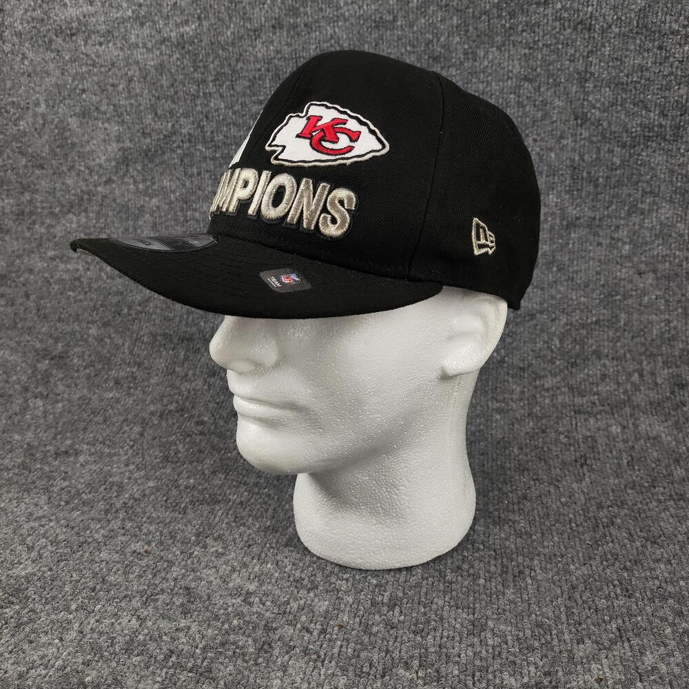 Kansas City Chiefs Hat Cap Snap Back Black NFL Super Bowl LVII Champions New Era